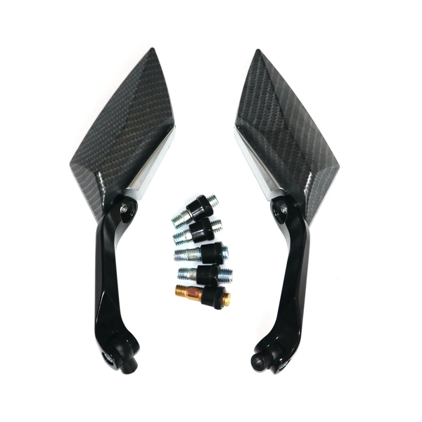 Motorcycle Back Side Mirror Street Sport Bike Scooter Custom Rear View