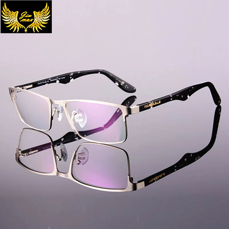

New Arrival Men Style Titanium Allow Half Rim Eye Glasses Fashion Design Men's Eyeglasses Casual Optical Frame for men