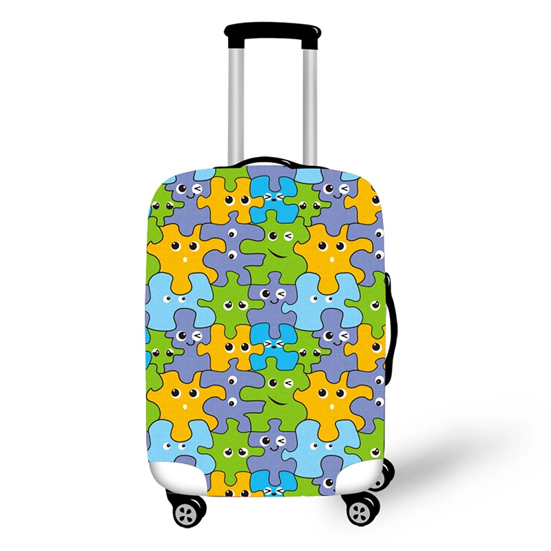 3D Beautiful and Nice Rules Pattern Print Travel Luggage Suitcase Protective  Cover Stretch Portable Luggage Covers
