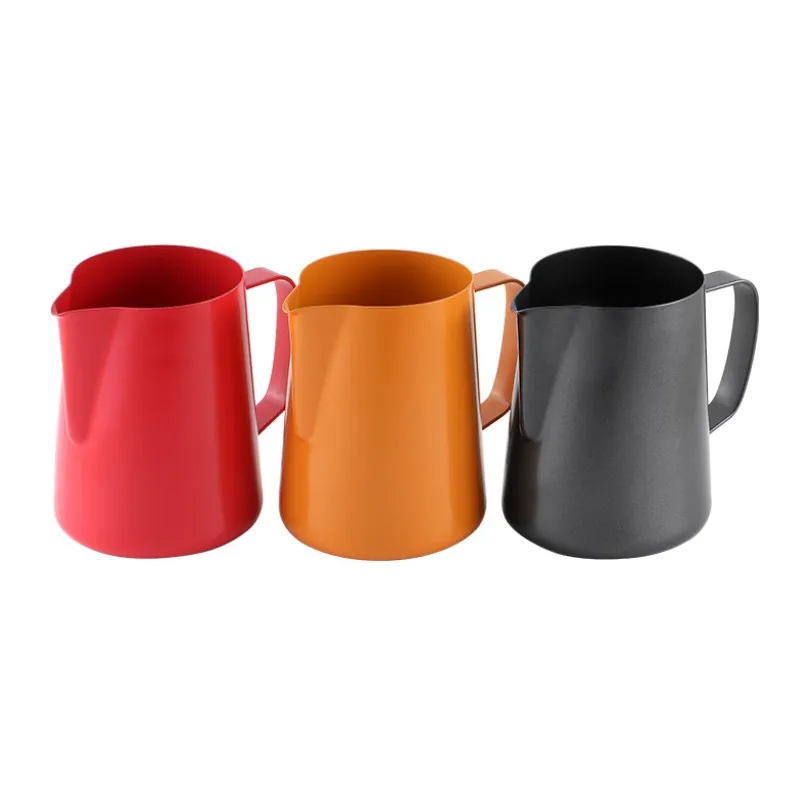 

400ML Teflon Coating Stainless Steel Milk Frothing Pitcher for Espresso Maker Hot Milk Frother and Cappuccino Maker