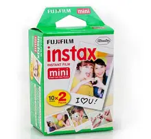 100% Оригинал 20 шт. Fujifilm Fuji Instax Mini Мгновенный Фильм Белый Край для 7 7 s 8 10 20 25 50 s 50i SP1 dw Мини Мгновенный камера