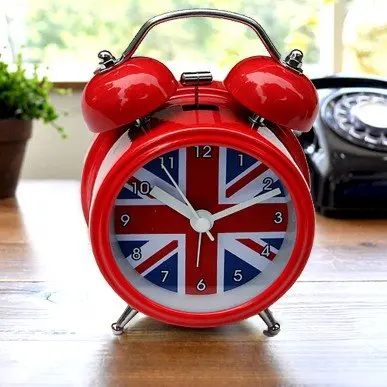 

Alarm clock Clock flag clock high quality beauty design 12*8.8*5.5cm free shipping