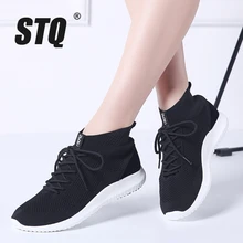 STQ/ г.; Осенняя женская обувь на плоской подошве; женские кроссовки на шнуровке на плоской подошве; женские кроссовки с дышащей сеткой; прогулочная обувь без застежки; 1803