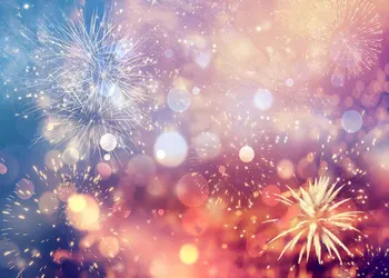 

Fireworks glod bokeh celebration photography studio background Vinyl cloth High quality Computer print wall backdrop