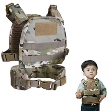 Тактический охотничий жилет детский жилет военный камуфляж Быстрый Боевой страйкбол ОХОТА Molle нагрудная установка защитная пластина Перевозчик