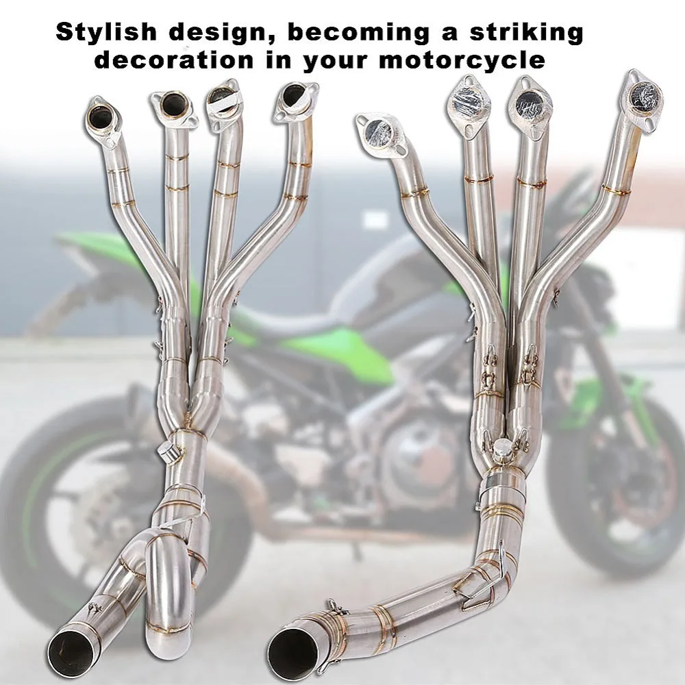1 Set Exhaust Front Pipe Kit Motorcycle Full System Vent Link Connect for KAWASAKI Z900 2017-2018 | Автомобили и мотоциклы