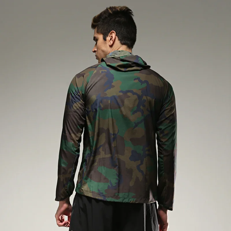 camouflage running jacket