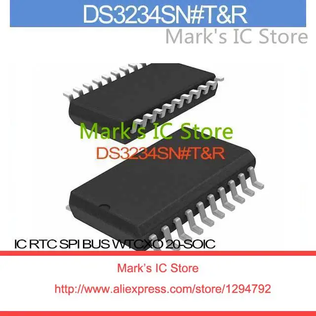 DS3234SN # T &amp R IC RTC SPI BUS WTCXO 20-SOIC 3234 3234S DS3234 3234SN | Электронные компоненты и