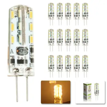 

15pcs/lot G4 LED Lighting Bulbs 3W LED Spotlight Bulb Lamp in crystal Lighting lamp AC DC 12V 3014 SMD