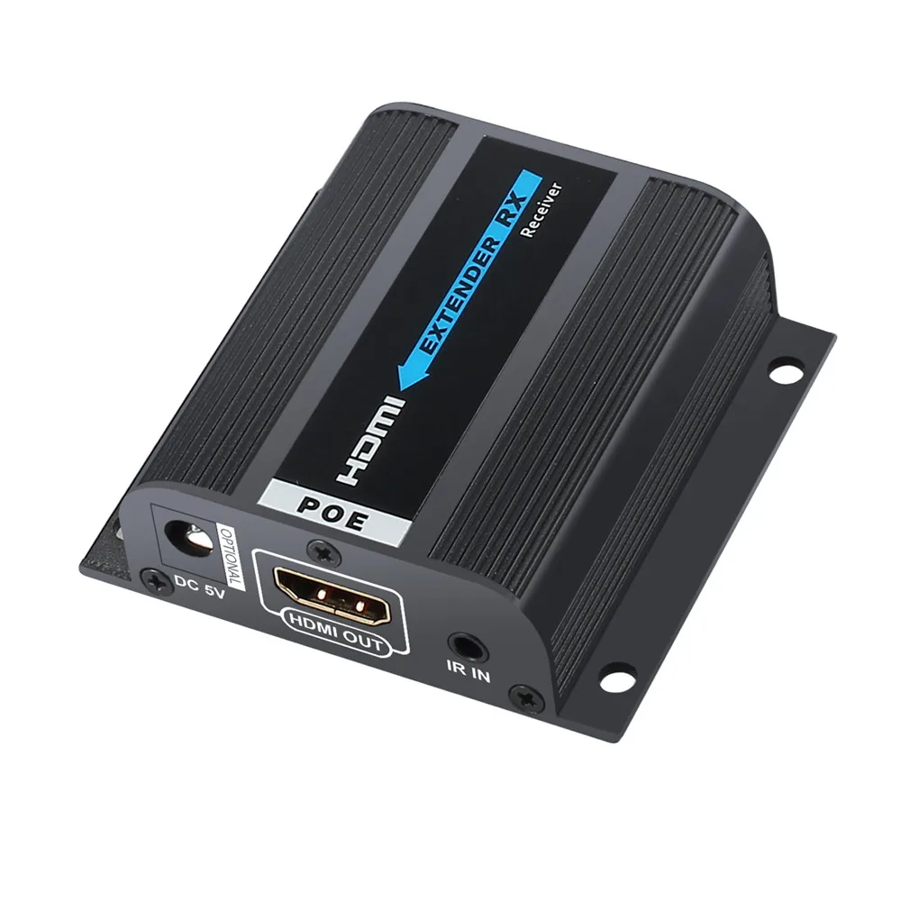  Esynic 40m 1x2 HDMI Extender Splitter HDMI Repeater with 2 Port HDMI Loop Out IR Remote over RJ45 C