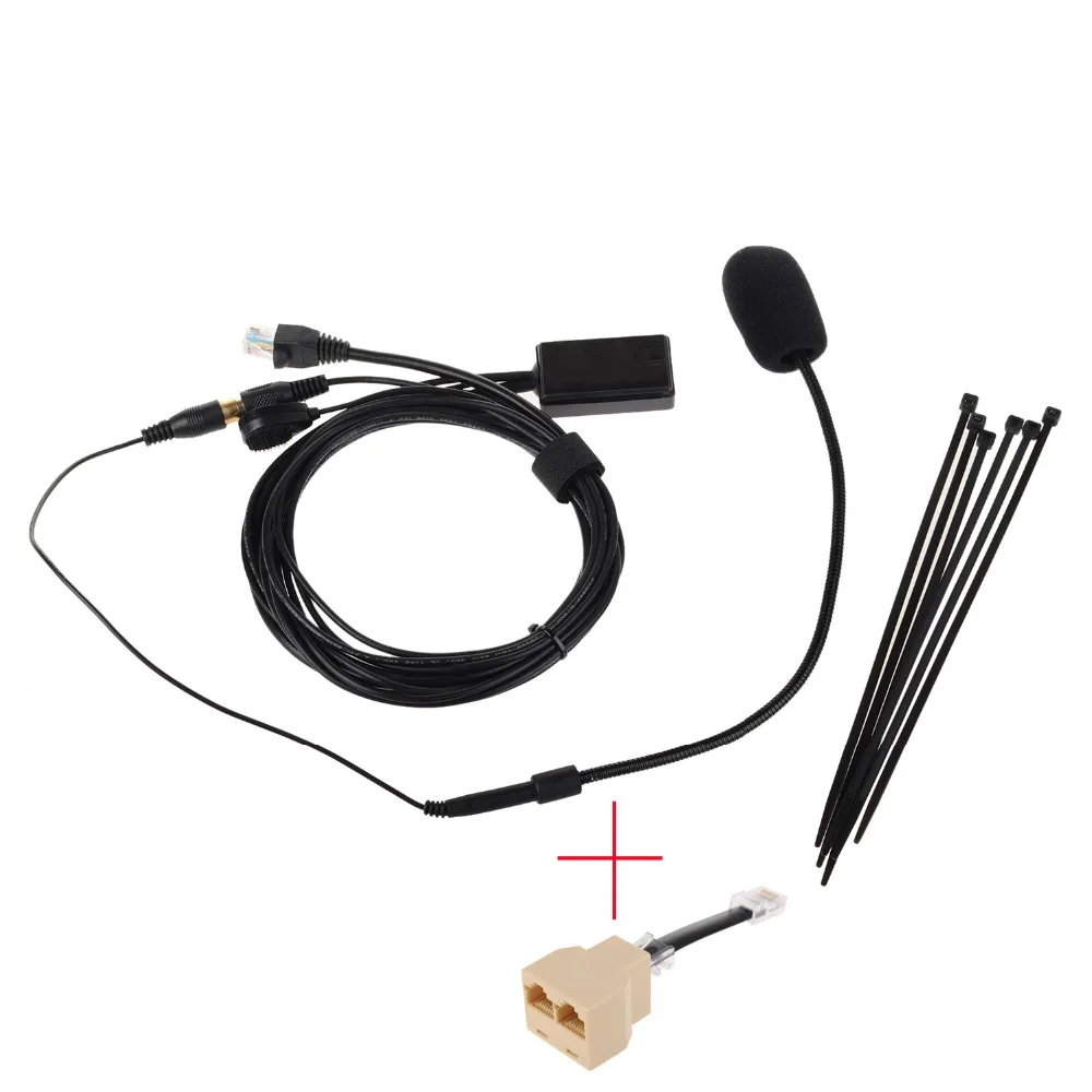 YIDATON 8 Pin 1 to 2 Splitter Adapter with Finger PTT Hands-free Microphone for ICOM IC2300H IC2200H IC2720 Car Radio | Мобильные