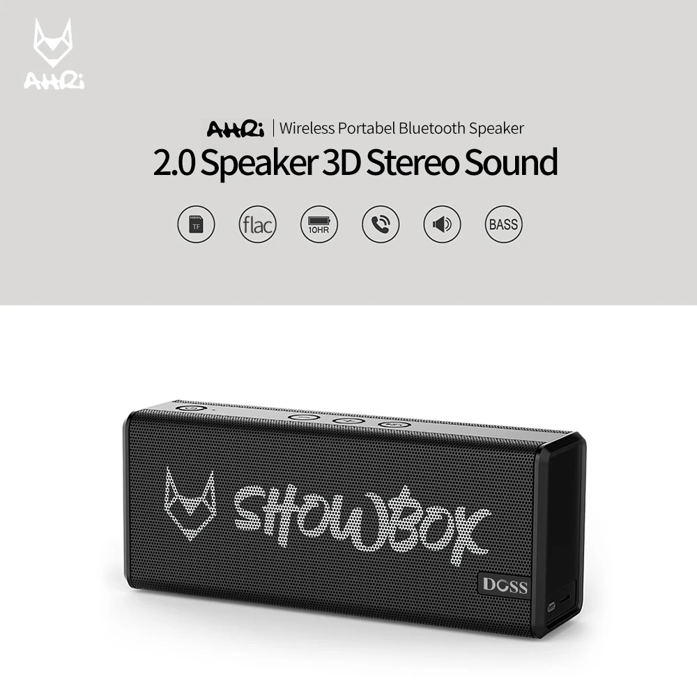 DOSS SHOWBOX Bluetooth динамик звуковая система портативный беспроводной громкий динамик 360 ° стерео звук с басами/встроенным микрофоном Поддержка BT TF