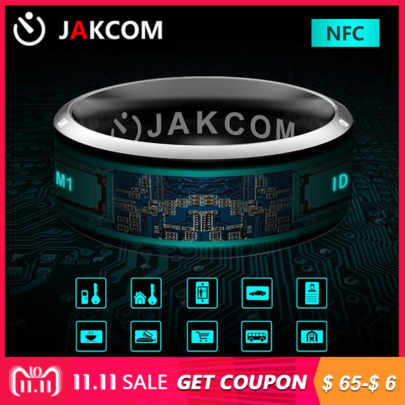 

Original Jakcom R3F Smart Ring Wear Magic Finger NFC Ring IC ID Card for Android Windows NFC Mobile Phone Waterproof Smart Ring