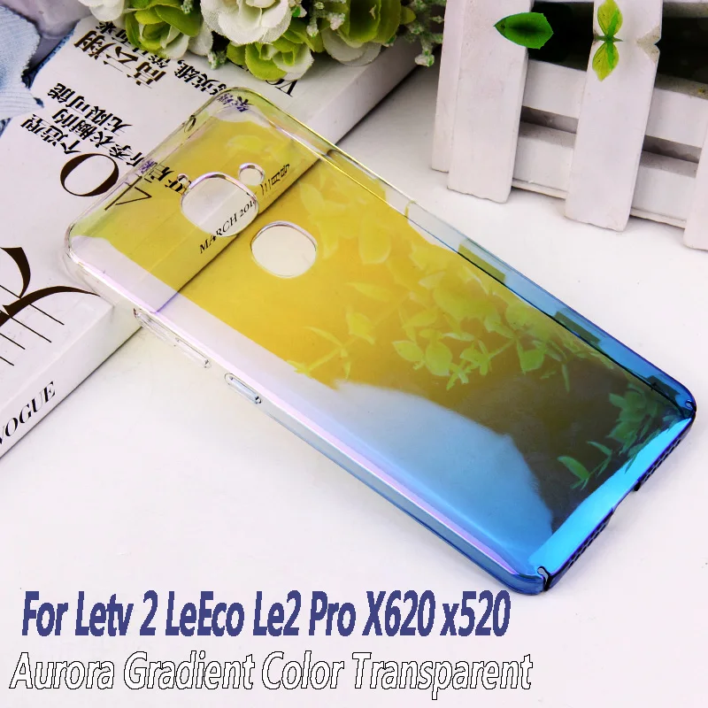 

For Leeco Letv le pro 2 x620 case Luxury Aurora Gradient Color Transparent Hard Phone Case For letv le 2 S3 X620 X520 x626 Cover