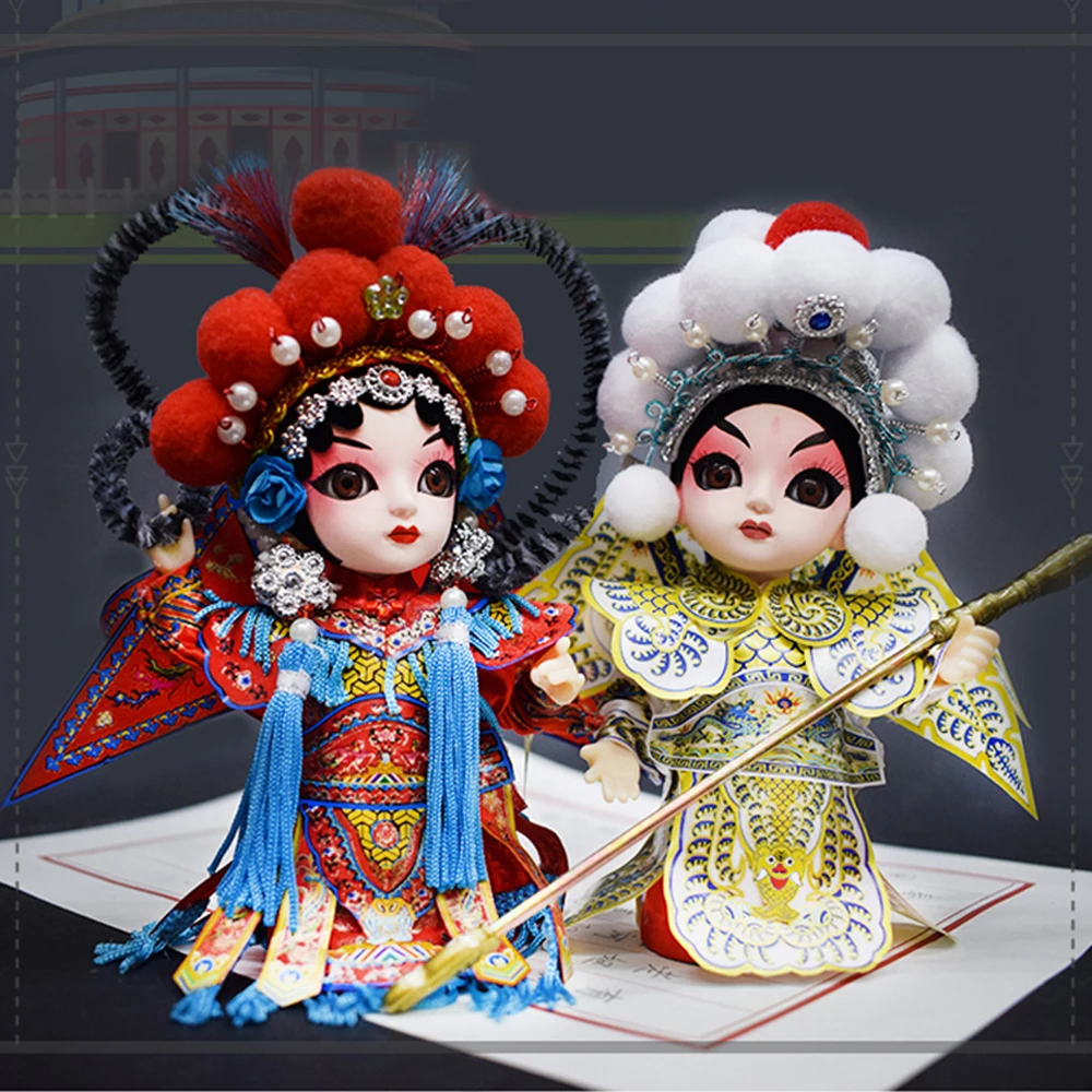 Handmade Dolls Beijing Opera Traditional 15cm BDJ Gifts Home Furnishing