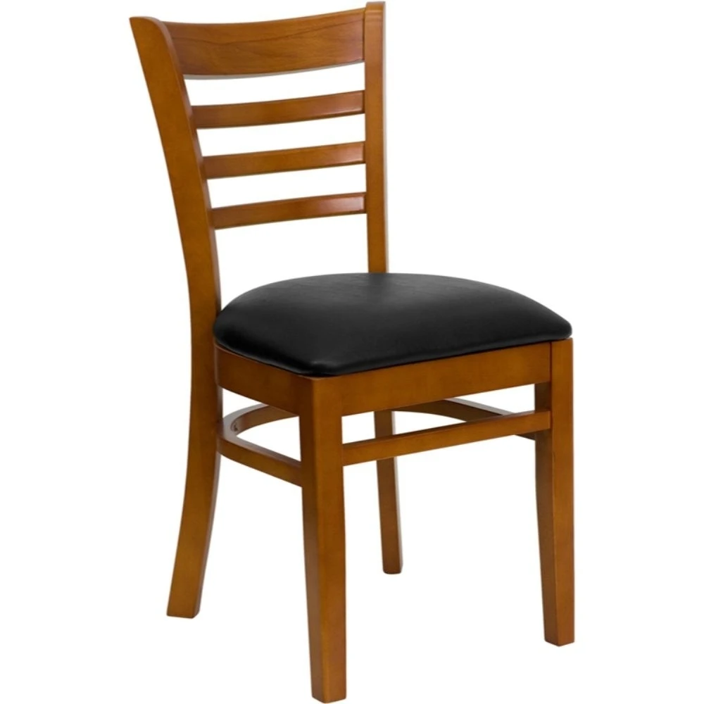 Wood Restaurant Chair Black