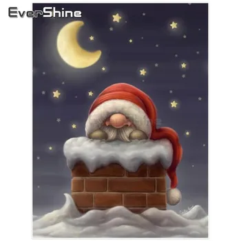 

EverShine DIY Diamond Mosaic Santa Claus Diamond Painting Full Square Rhinestones Diamond Embroidery Christmas Holiday Gift
