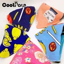 Patrón de dibujos animados de estilo Collar de perro bufanda perro pañuelos para perros pequeños ajustable para perros y gatos(China)