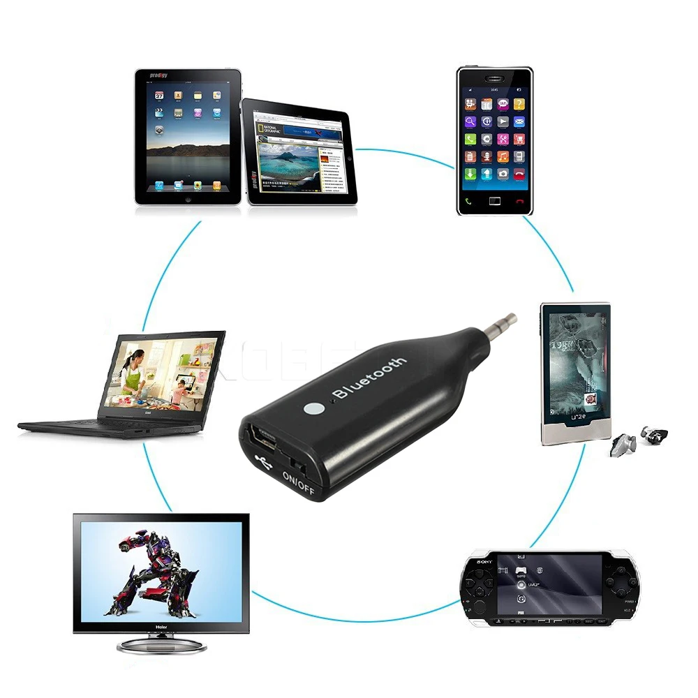 Newest bluetooth car kit 3.5mm Mini Bluetooth Wireless AUX Handsfree