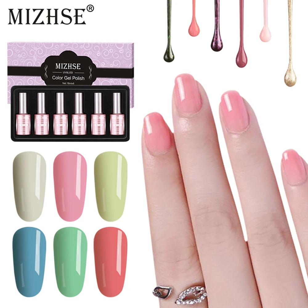MIZHSE прозрачный Vernis UV гель лак для ногтей Ice Sweet Girl гель-структурообразователь Гель-лак для полировки для маникюра гель с лаком