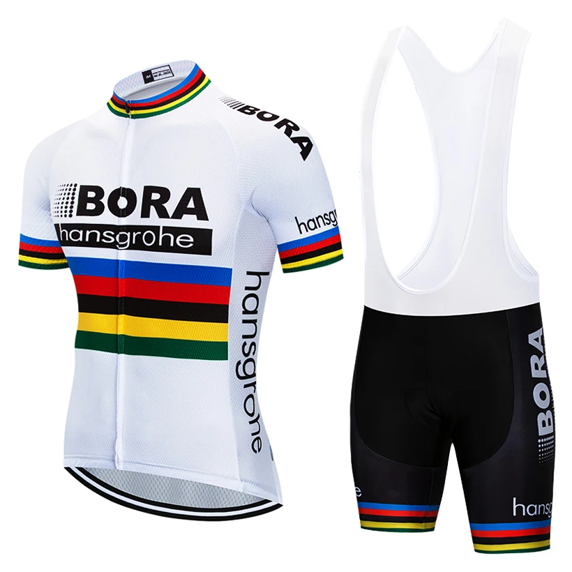 comprar 2018 Bike Team BORA hangsgrohe Conjunto Camisa de Ciclismo Maillot Ropa ciclismo Verão Bicicleta Roupas de Ciclismo Ao Ar Livre Camisa