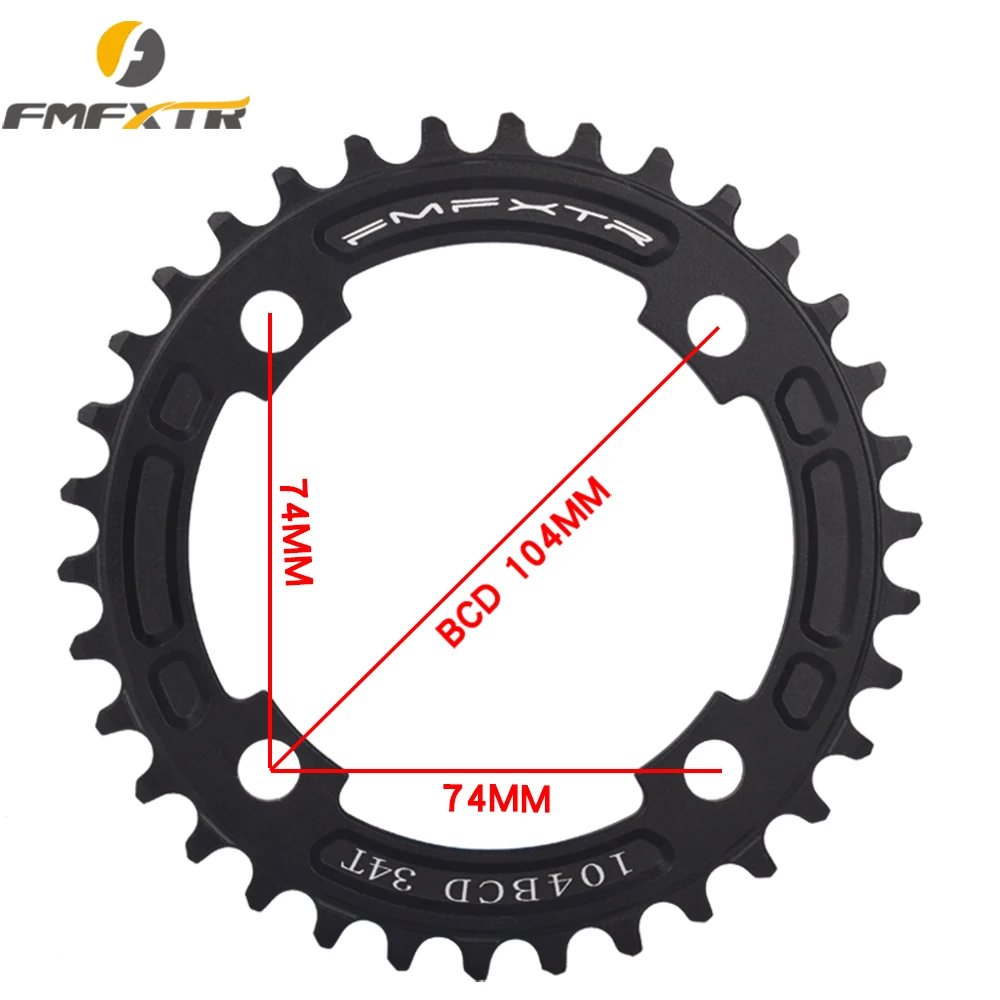 FMFXTR односкоростная система 1 узкая широкая цепь 104 BCD круглая 32T 34T 36T 38T для MTB 11s 10s 9s 1*11 коленчатая цепь
