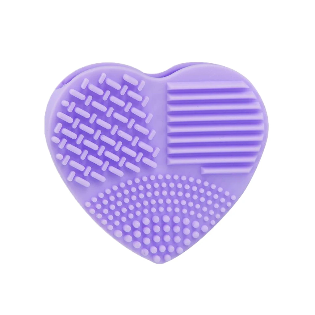 Foundation Makeup Brush Scrubber Board Silicone Makeup Brush Cleaner Pad Make Up Washing Brush Gel Cleaning Mat Hand Tool