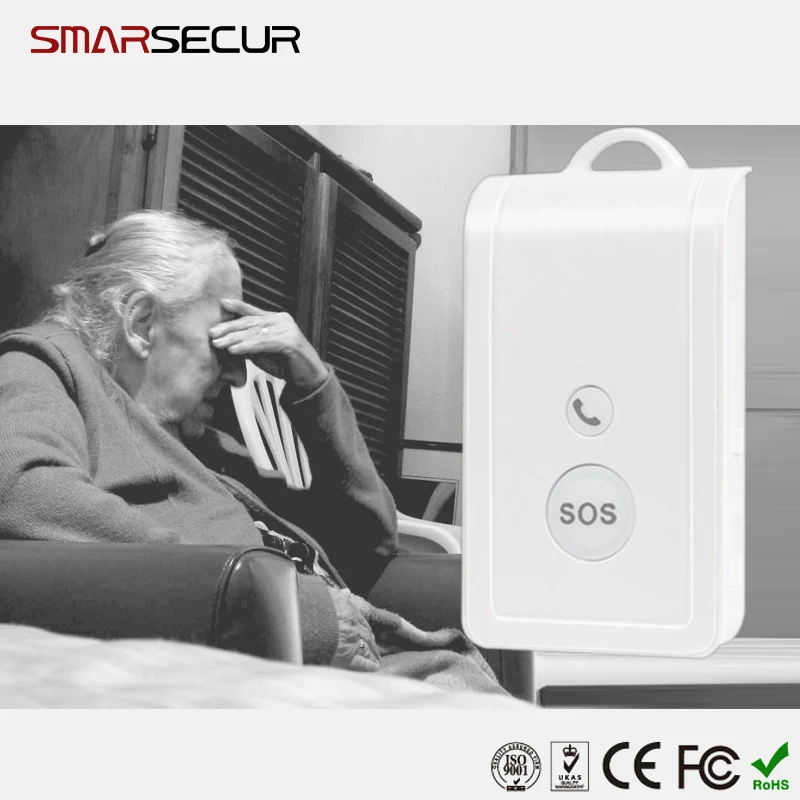 Wireless Emergency SOS button panic button smart alarm system Voice monitor