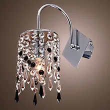 IWHD элегантный кристалл современный светодиодный настенный светильник для домашнего освещения спальня ванная комната настенный светильник бра Wandlamp Lampara Pared