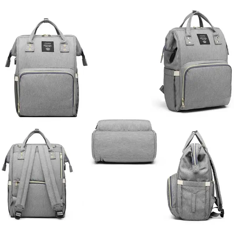 Lequeen USB сумка для подгузников для мам брендовая Большая вместительная Детская сумка рюкзак для путешествий дизайнерская сумка для ухода за ребенком