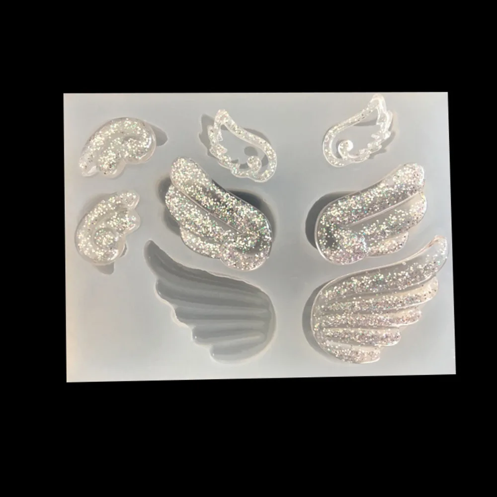 

Silicone Resin Mold For Jewelry Making Rectangle White Wing 92mm(3 5/8") x 68mm(2 5/8"), 1 Piece