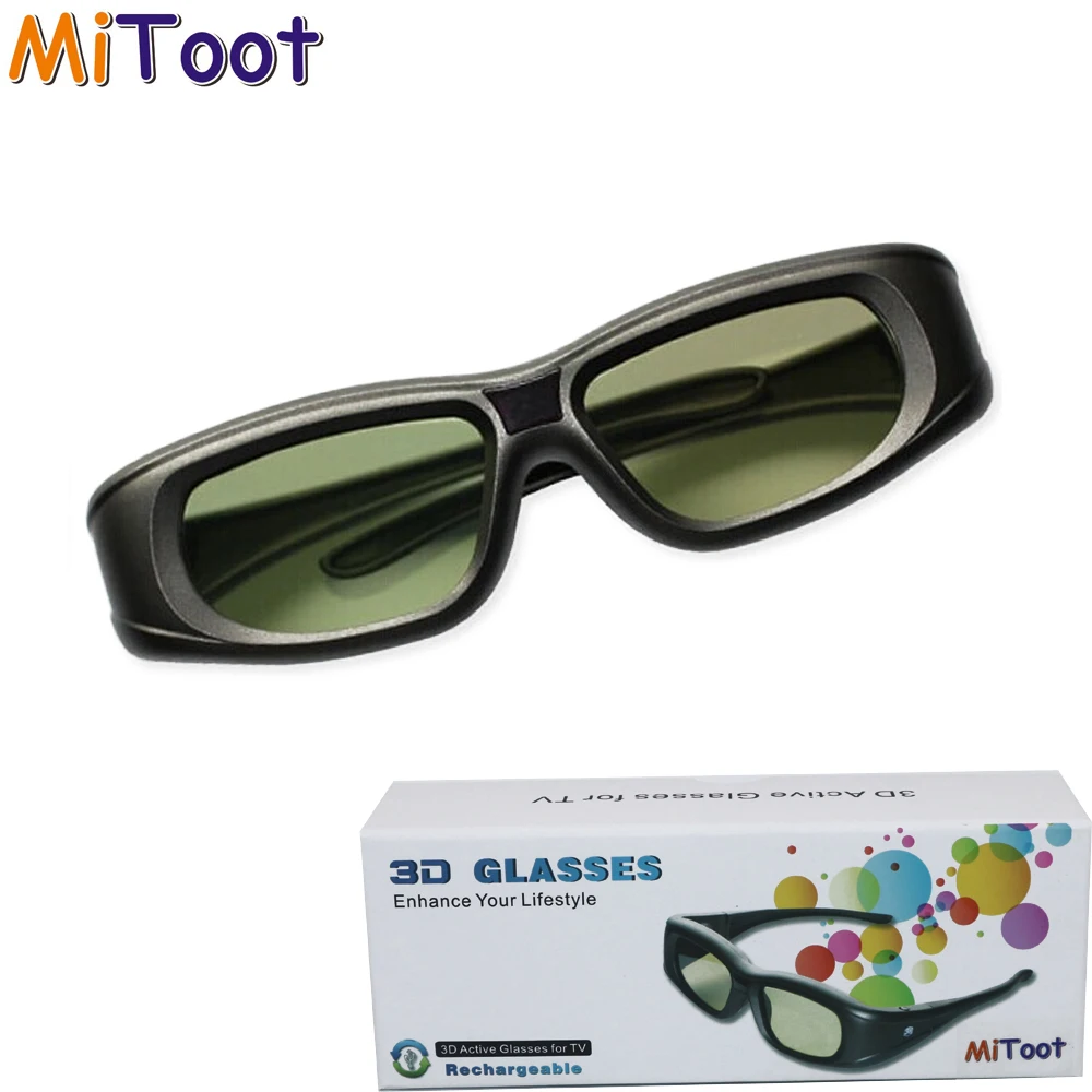 Mitoot Active 3D bluetooth RF Glasses Eyewear for Sony/Epson LCD 3D Projectors tw5200/tw8515/tw6510/tw3020/tw550/tw5300/TW5020UB