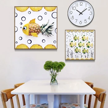 

Modern Creatively Abstract Fruit Kitchen Decor Canvas Print Painting Poster POP Wall Art Pictures for Dining Room Home Decor