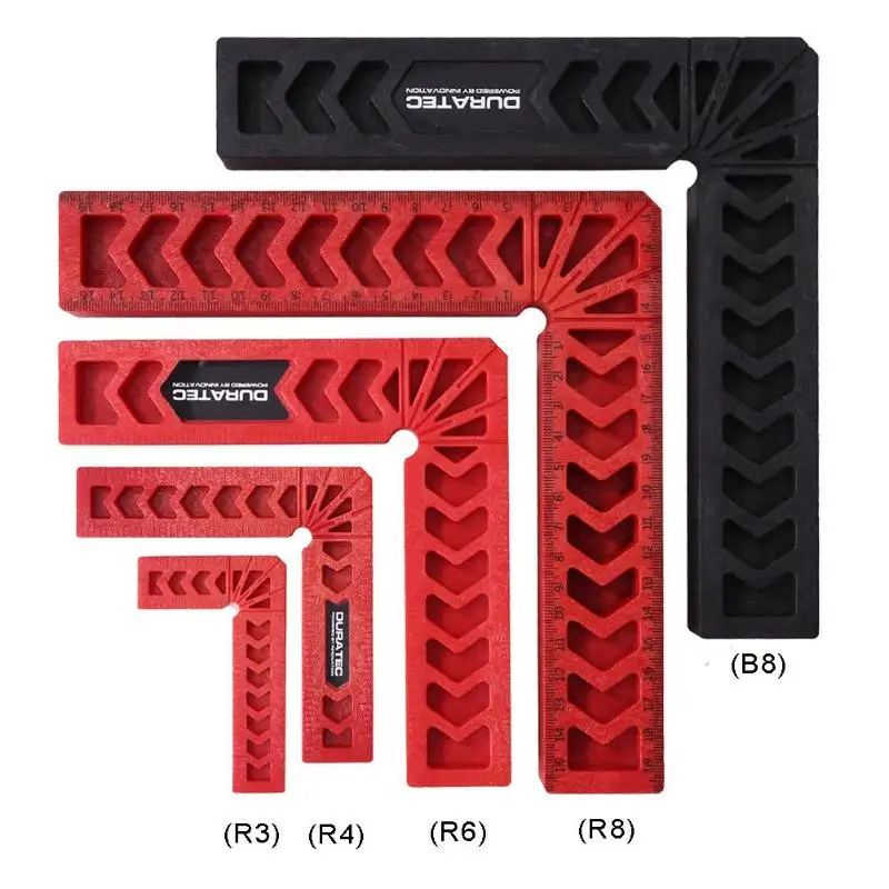 3 4 6 8 дюймов DURATEC 90 градусов правый угол зажим l-квадратный держатель линейка; Деревообработка Зажим столярные измерительные приборы позиционирования T