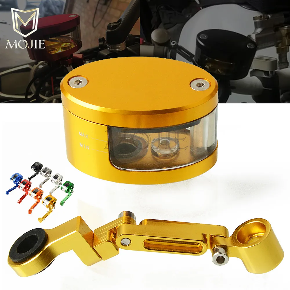 

Motorcycle Clutch Brake Fluid Reservoir Cap Cover + Support Bracket For Suzuki GSXR600 GSXR750 GSXR1000 GSX600F GSX700F TL1000