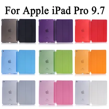 

For Apple iPad Pro 9.7 Sleeping Wakup Ultral Slim Leather Smart Cover Case for iPad A1673 / A1674 / A1675