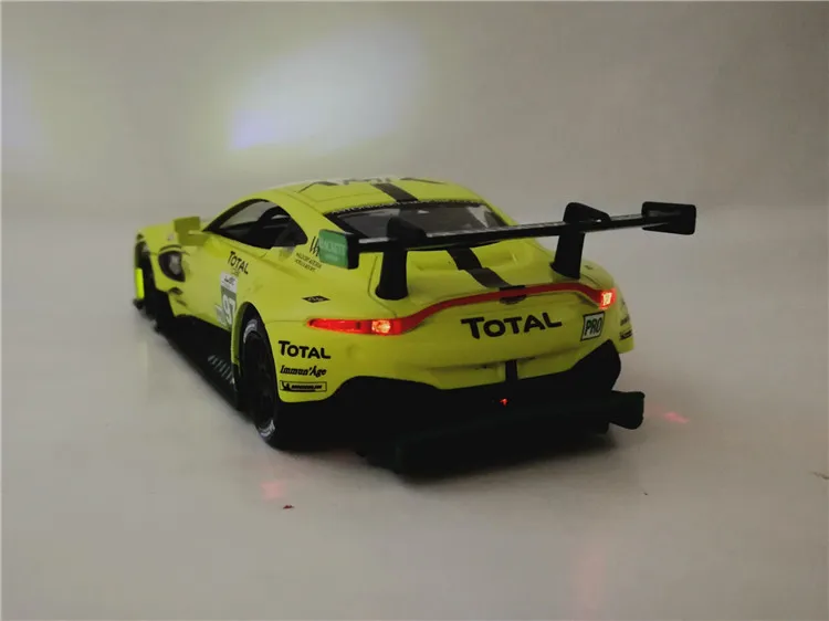 1:32 шкала Aston Martin Vantage GTE Le Mans литая металлическая игрушка модель вытяжной звуковой светильник гоночный автомобиль образовательная коллекция