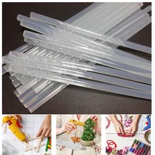 Vastar 10/20 pçs/lote 7mm x100/ 200mm quente melt cola varas para pistola de cola quente artesanato álbum ferramentas de reparo para acessórios liga