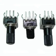 20 шт. регулируемый резистор 1K 2K 5k 10K 20K 50K 100K 200k 500k 1 м ручка 7 мм/12 мм RV09 вертикальный регулируемый потенциометр