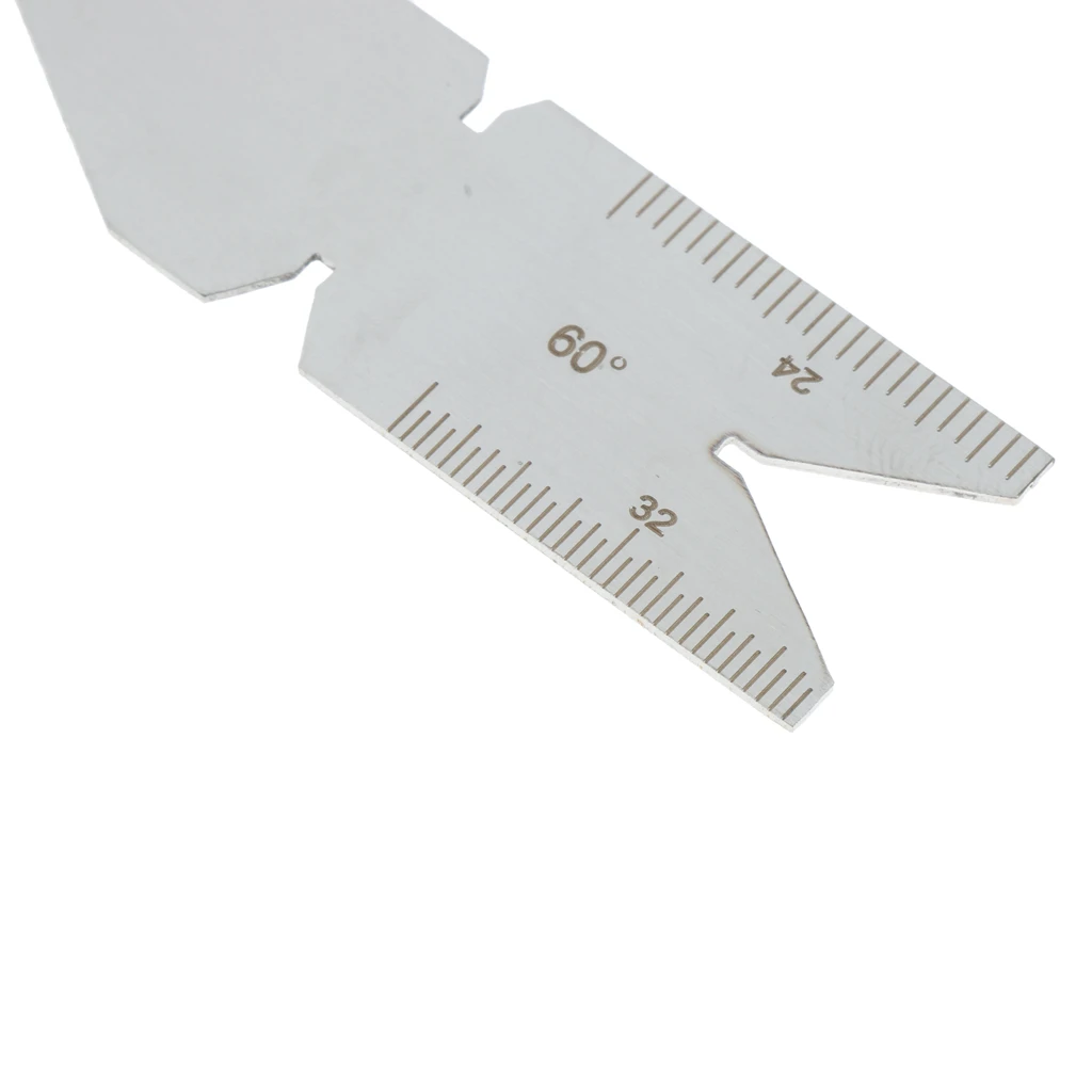 Set Of 2PCS 60 Degree Stainless Steel Fish Center Gauges Inch / Metric