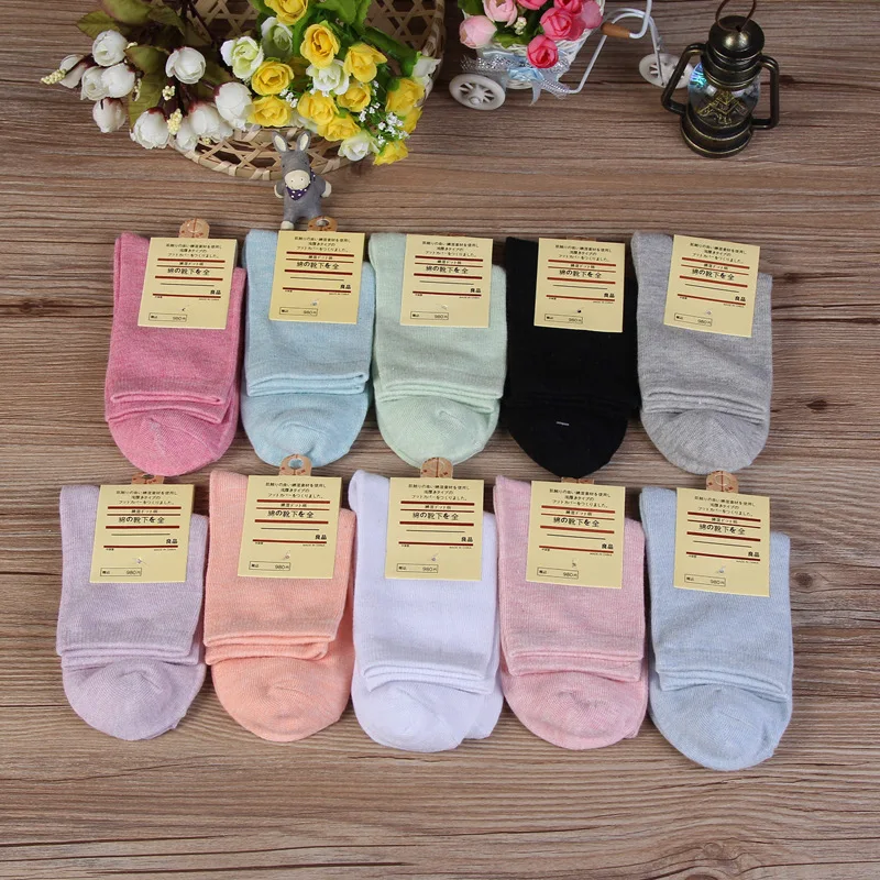 

Solid Color Women Cotton Socks Lady Girls Fashion Spring Summer Casual Black White Socks 8 Colors Breathable Women Socks Hosiery