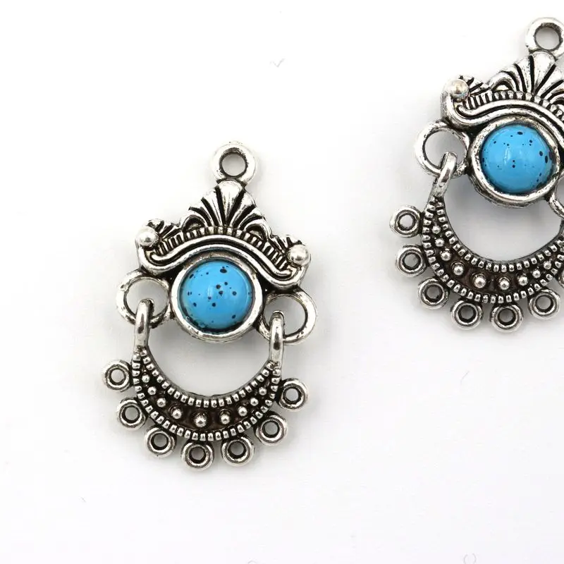 Серьги подвески из тибетского серебра 30 х18 мм 5 шт.|for jewelry making|for jewelryaccessories for making |