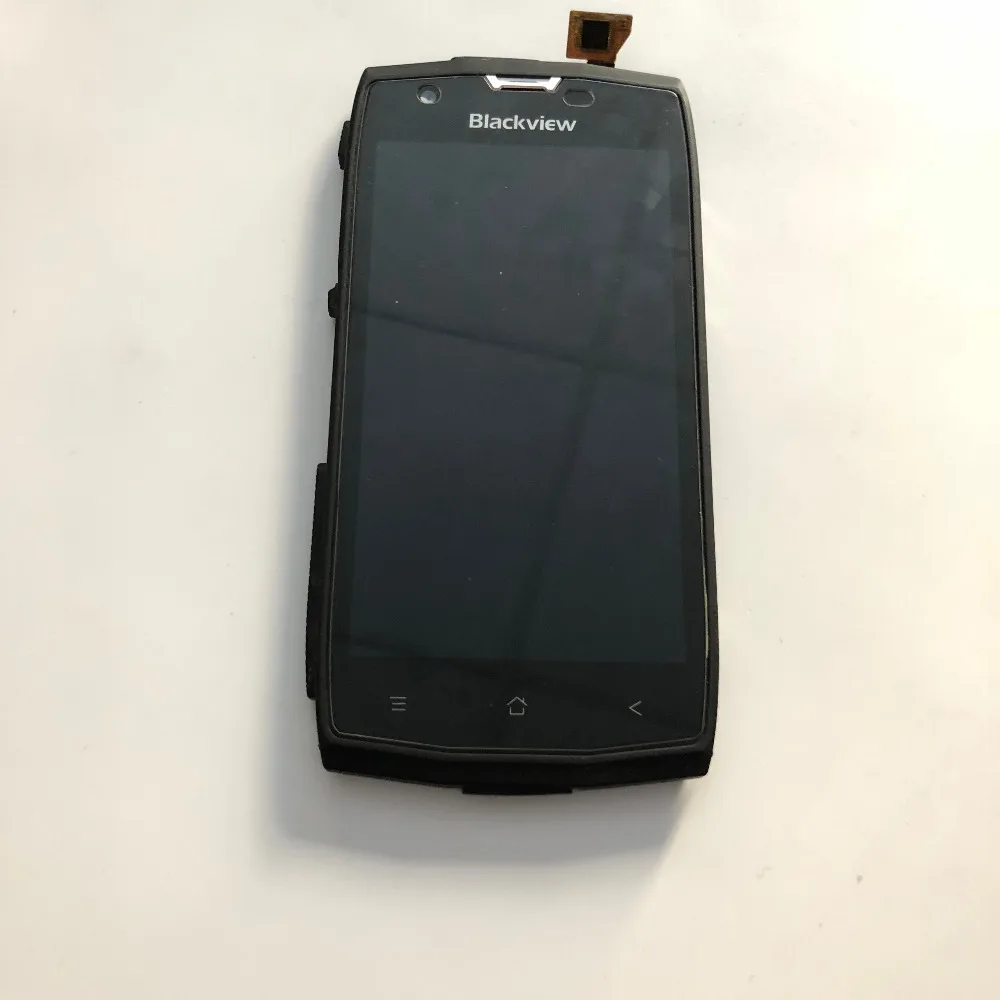 

Used LCD Display Screen + Touch Screen + Frame +USB Rubber + Earphone Rubber +Receiver Speaker For Blackview BV7000 Pro