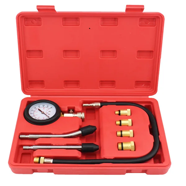 

Good Pressure Gauge Compression Tester Leakage Diagnostic Compressometer Tool Auto Car Briefcase TIRE