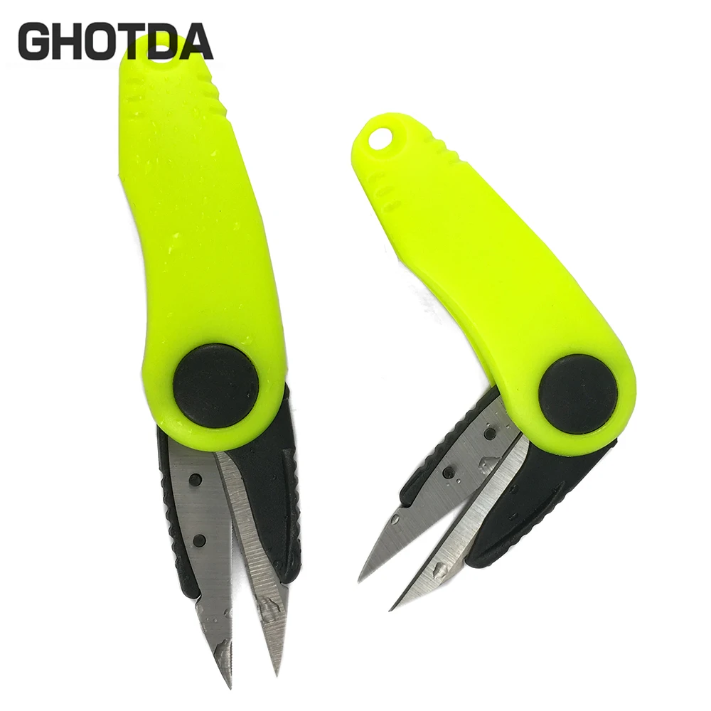 

1PC Mini Multi-function Portable Plastic Scissors Line Cutter Fishing Gear