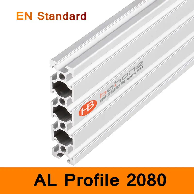 2080 Aluminium Profile EN Standard Industrial Bracket for DIY Table Holder AL Aluminum Shape 200-500mm 3D Printer Parts |