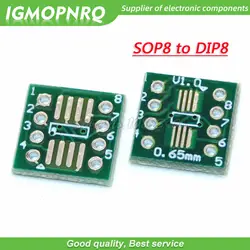 100 шт. TSSOP8 SSOP8 К DIP8 плата передачи DIP Pin доска шаг адаптер TSSOP-8 SSOP-8 SOP-8 к DIP-8