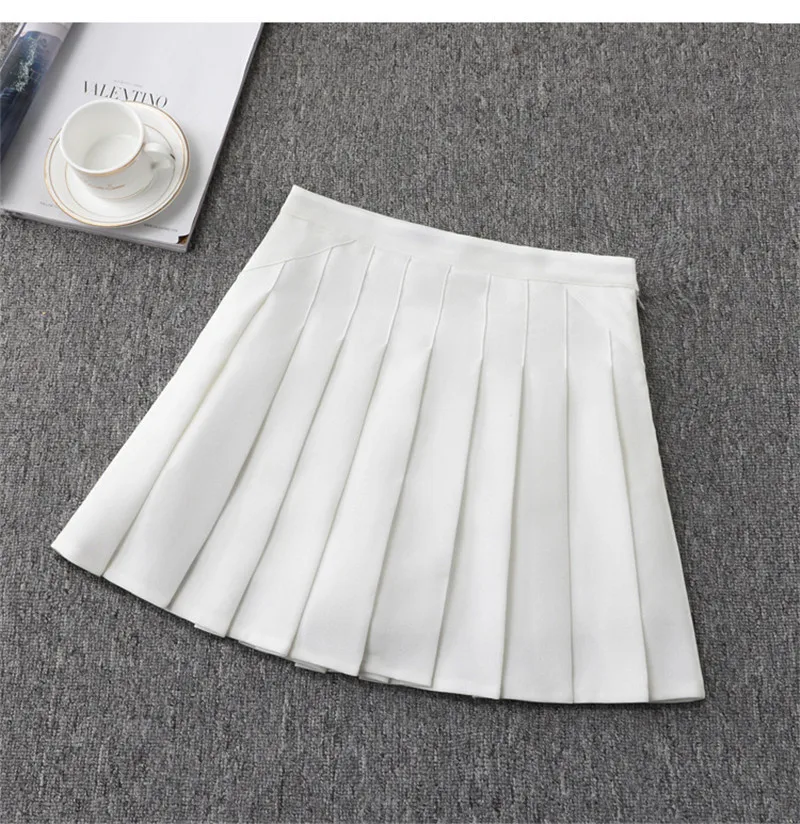 Girls Tennis Skirt High Waist Skirt Uniform With Inner Shorts ...