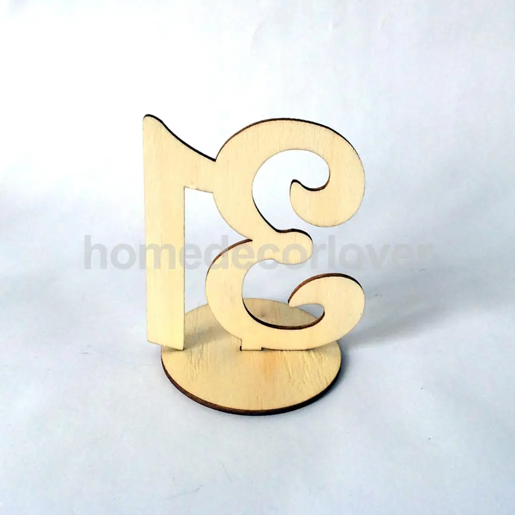 Vintage 31 to 40 Figures Wooden Table Numbers Figures Wedding Birthday Party Baby Shower Tabletop Decoration