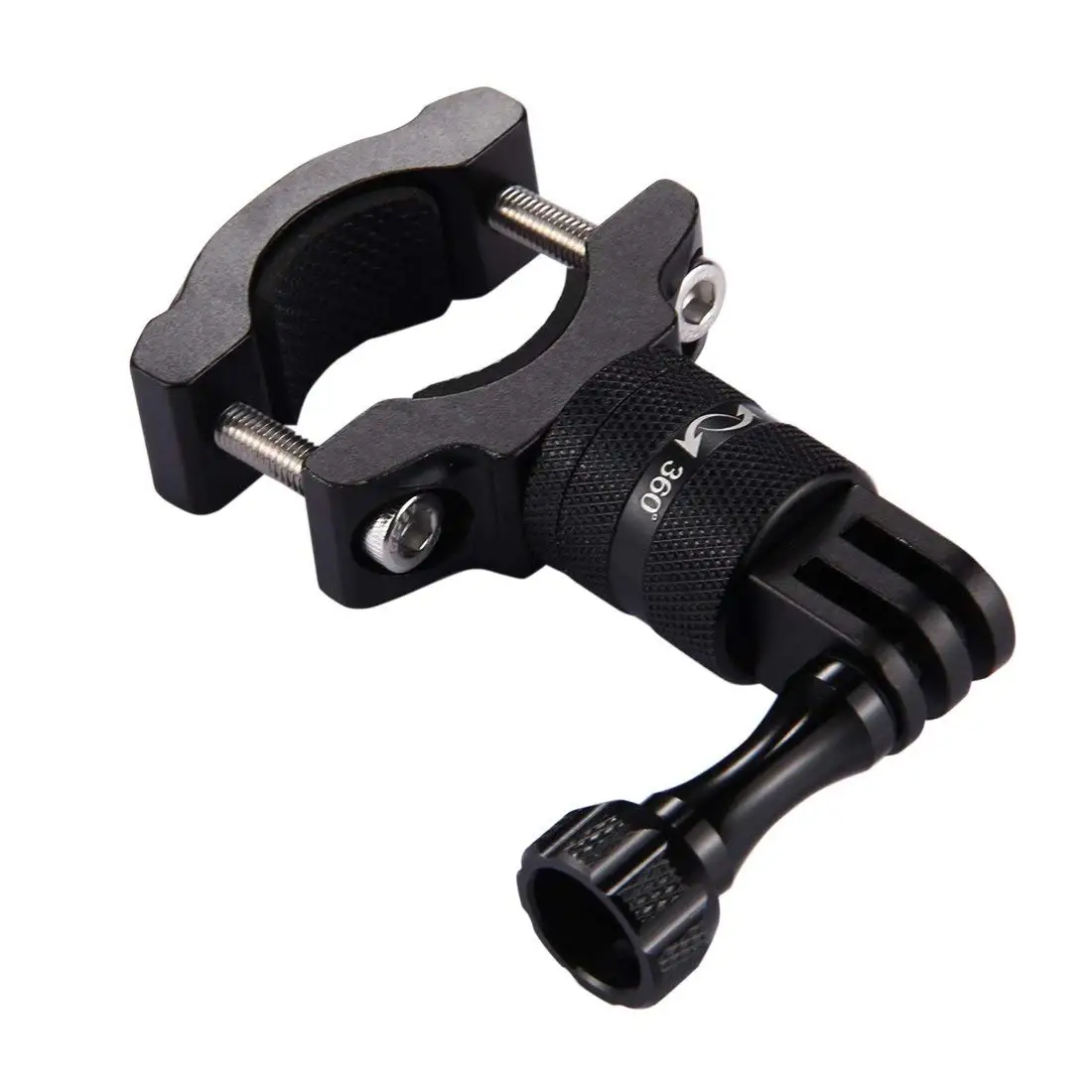 Top Deals PULUZ 360 Degree Rotation Aluminum Bicycle Bike Handlebar Adapter Mount with Screw for GoPro HERO6/5/4/3+/3/2/1 Sess |